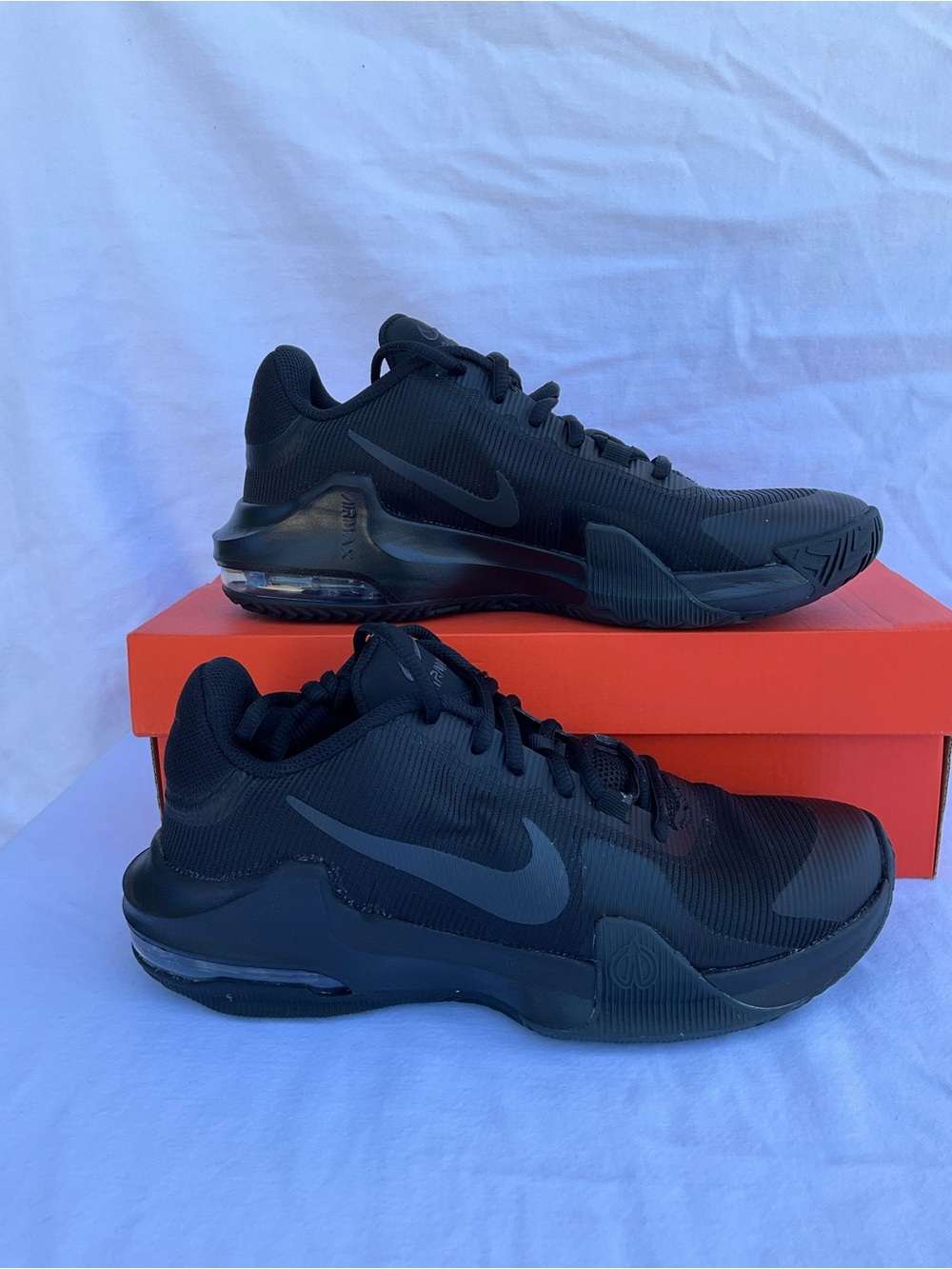 Nike Men’s AIR Max Impact 4 Black/Anthratice-Off Noir Size 7